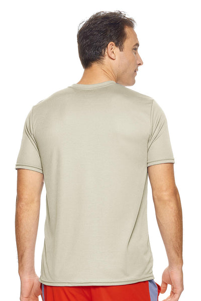 Expert Brand Retail Sportswear Men's Oxymesh Tec Tee Made in USA activewear sand image 3#color_sand