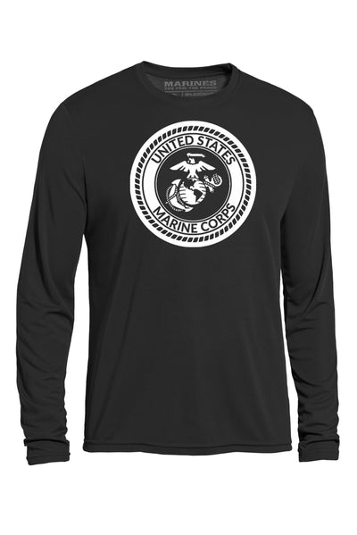 Marine Corps Emblem Long Sleeve DriMax™ Performance T-Shirt 🇺🇸 - Expert Brand Apparel