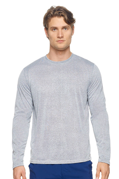 Natural Feel Jersey Long Sleeve Crewneck 🇺🇸 - Expert Brand Apparel#color_heather-gray