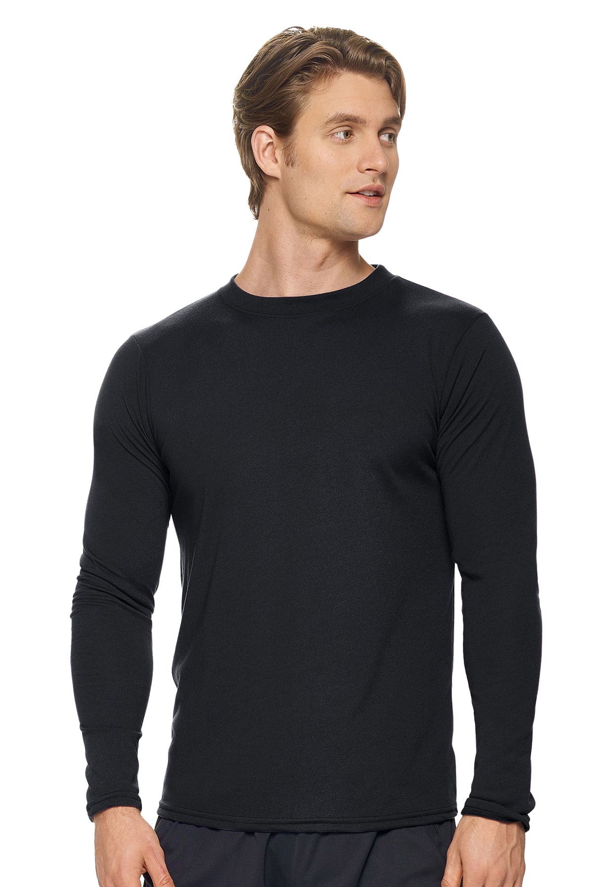 Expert Apparel Unisex Men's Long Sleeve in the Field Work Shirt Made in the USA in black#color_black
