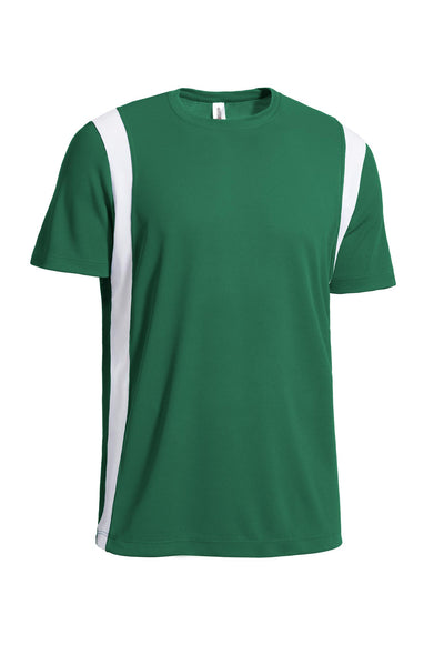 Oxymesh™ Weekend Colorblock Tee 🇺🇸 - Expert Brand Apparel#color_forest-green-white