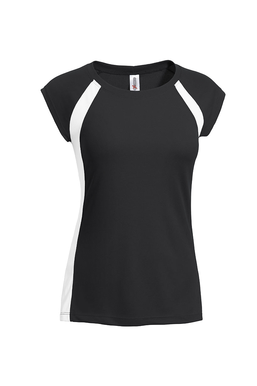 Oxymesh™ Raglan Colorblock Referee Tee 🇺🇸 - Expert Brand Apparel#color_black