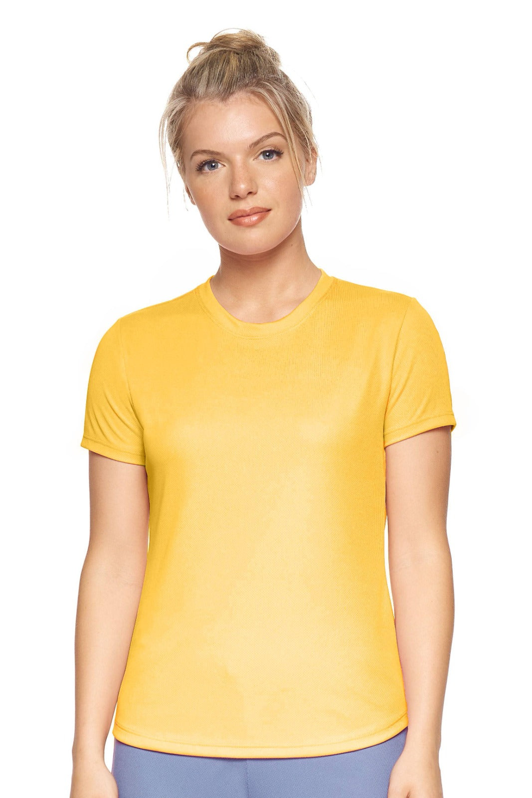 Expert Aparel Retail Women's Activewear Sportswear Oxymesh Tec Tee T-shirt Made in USA gold#color_gold