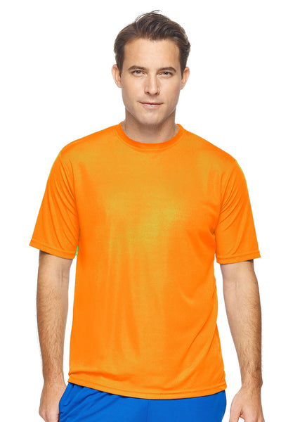 Expert Brand Apparel Men's DriMax Tech Tee Made in USA Safety Orange#color_safety-orange