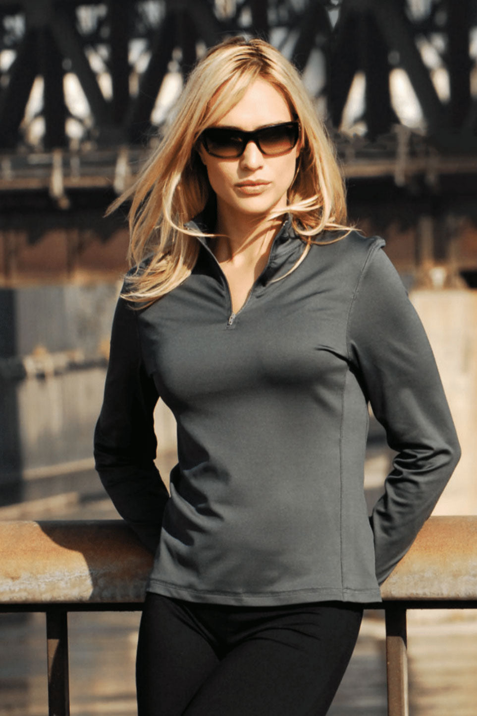 Quarter Zip Track Suit Pullover Top 🇺🇸 - Expert Brand Apparel#color_charcoal