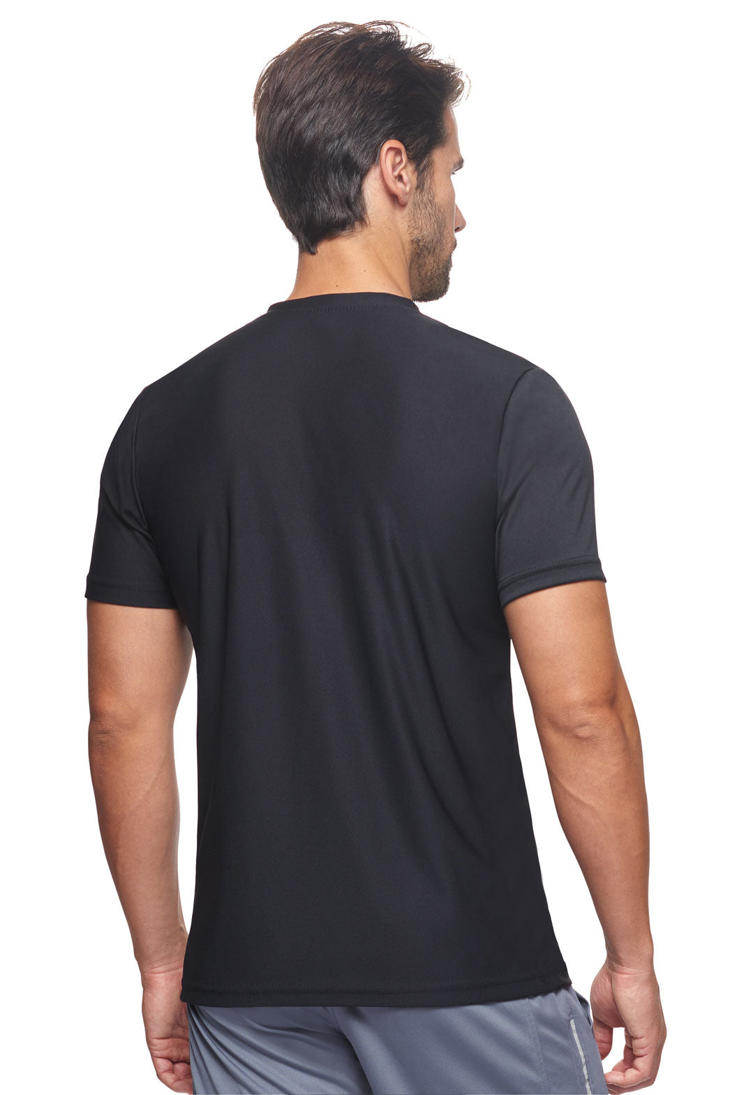 Expert Brand Apparel Made in USA Recycled Polyester Repreve Performance Tee Unisex RP801U black image 3#black