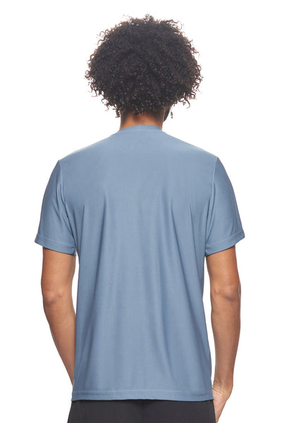 Expert Brand Apparel Made in USA Recycled Polyester Repreve Performance Tee Unisex RP801U Tahoe 3#color_tahoe