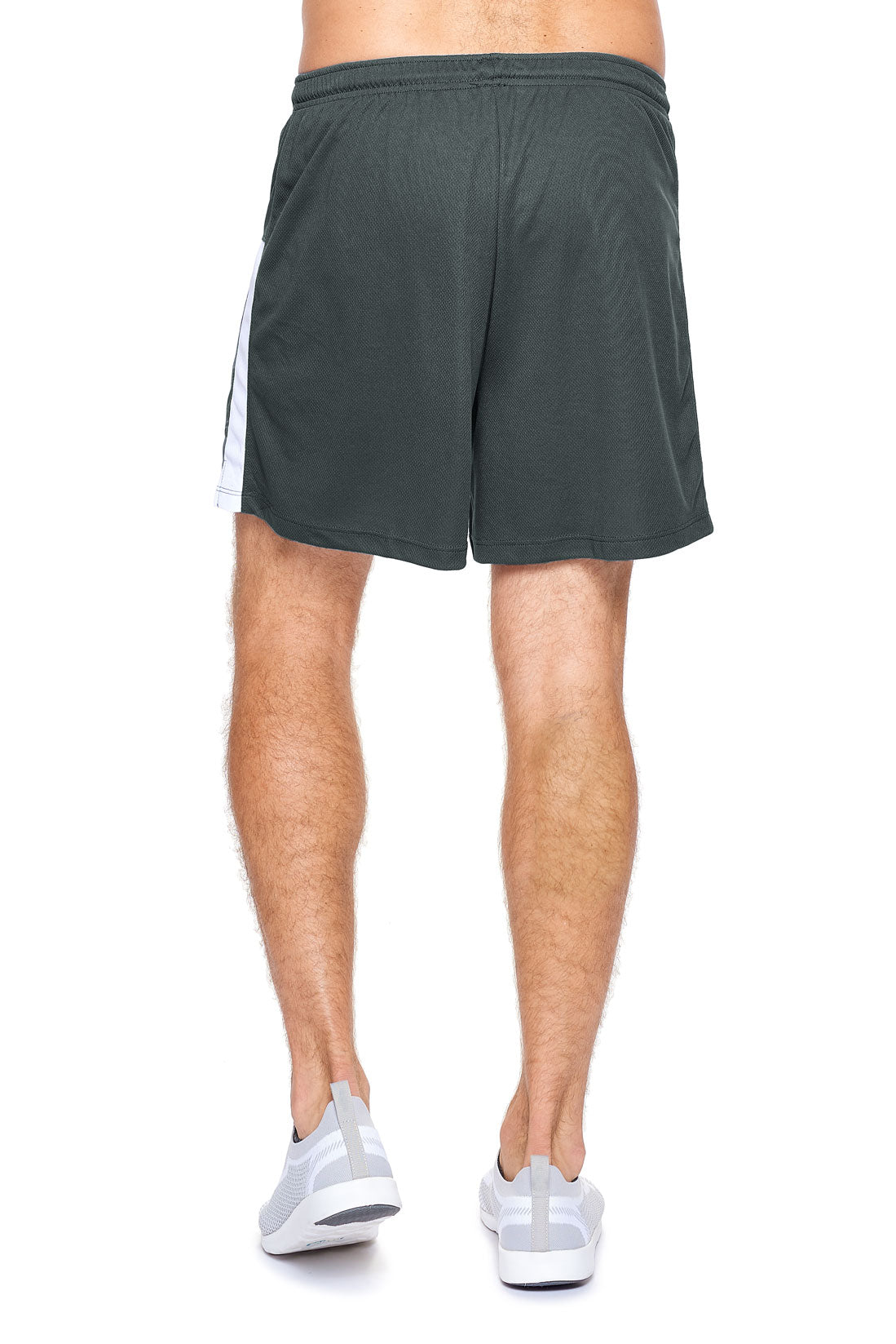 Expert Apparel Men's Oxymesh™ Premium Shorts in Graphite White image 3#color_graphite-white