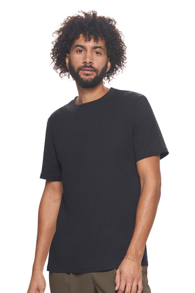 Expert Apparel Made in USA Unisex Organic Cotton T-Shirt Crewneck Black Image 3#color_black