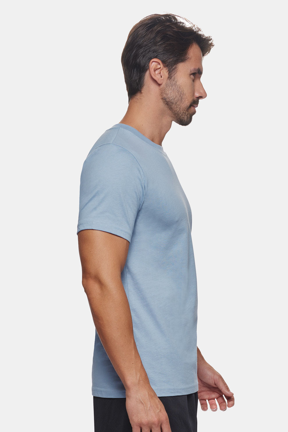 Expert Brand Apparel Unisex Organic Cotton Tee Made in USA in canyon blue image 2#color_canyon-blue