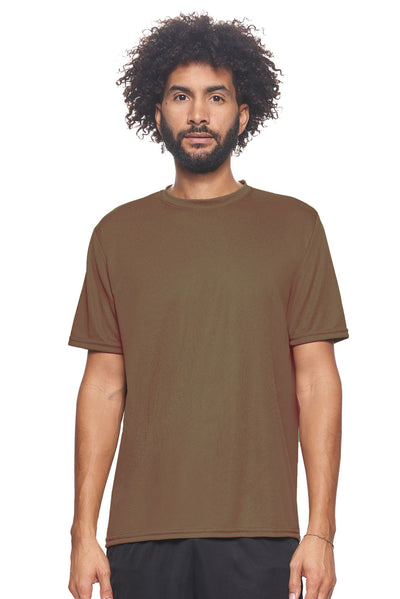 Expert Brand Apparel Sportswear Men's Oxymesh Tec Tee Made in USA activewear coyote#color_coyote