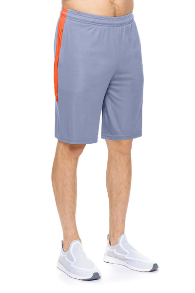 Expert Brand Men's pk MaX™ Outdoor Shorts in Steel Safety Orange#color_steel-safety-orange