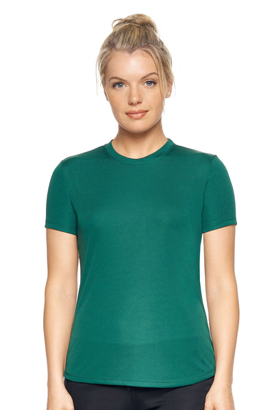 Expert Brand Retail Women's Pk MaX™ Crewneck Expert Tec Tee T-shirt Forest Green#forest-green