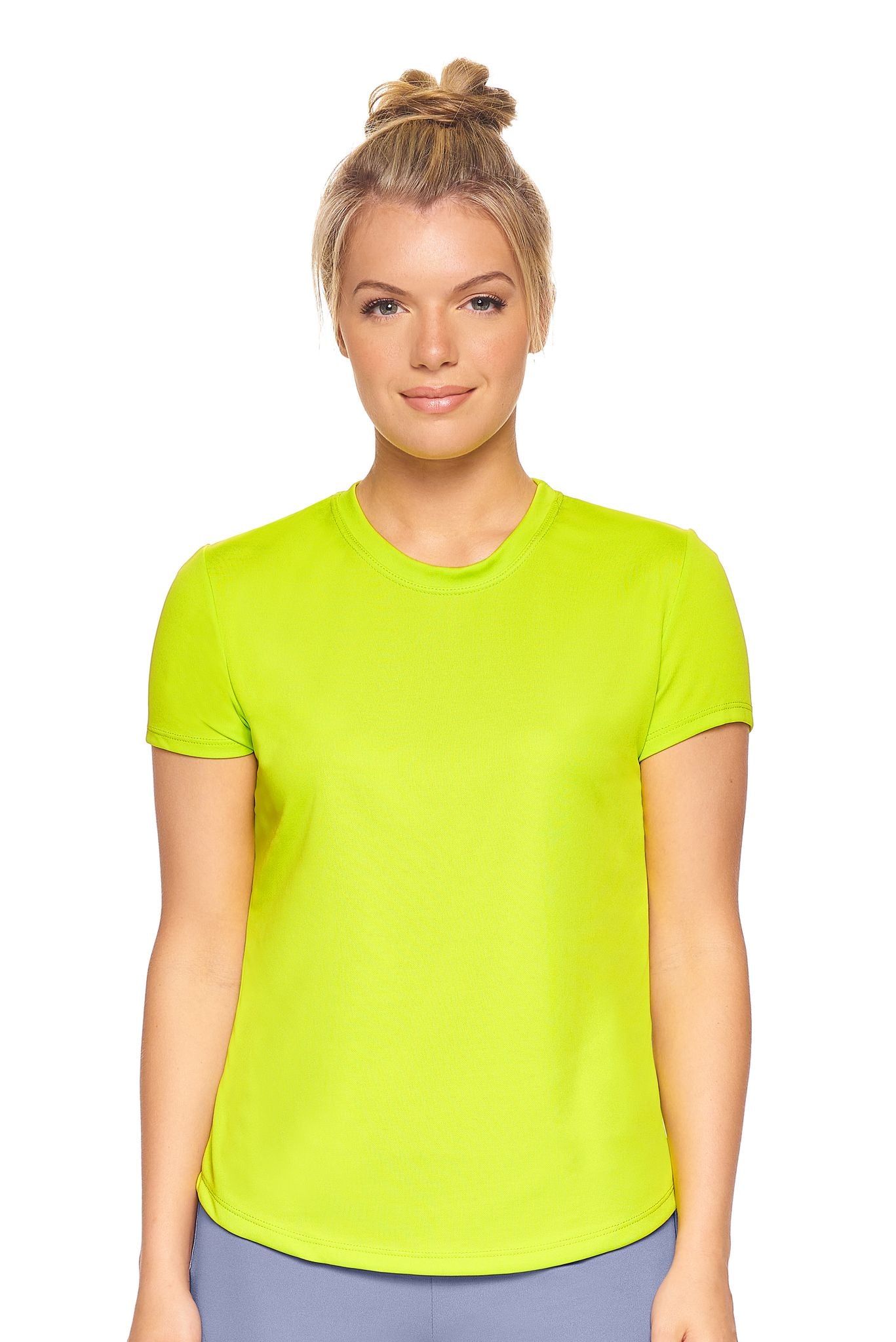 Expert Brand Retail Women's Pk MaX™ Crewneck Expert Tec Tee T-shirt key lime green#color_key-lime