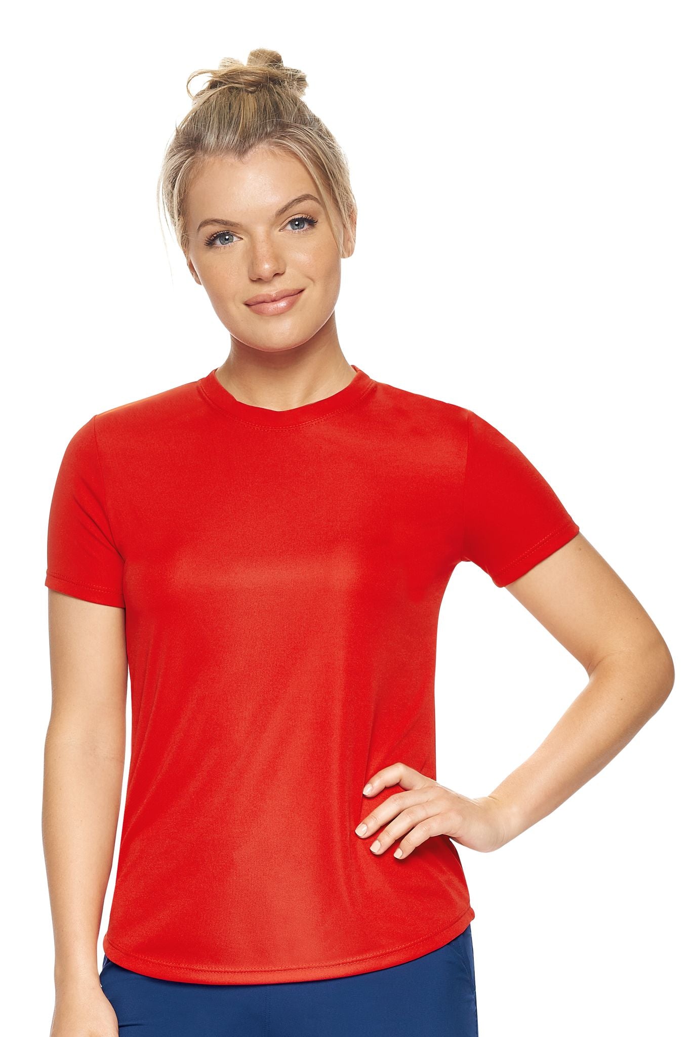 Expert Brand Retail Women's Pk MaX™ Crewneck Expert Tec Tee T-shirt red#color_red