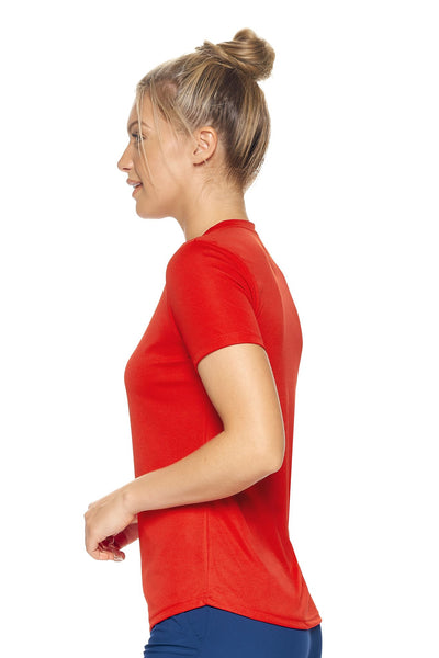 Expert Brand Retail Women's Pk MaX™ Crewneck Expert Tec Tee T-shirt red 2#color_red