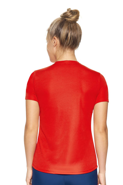 Expert Brand Retail Women's Pk MaX™ Crewneck Expert Tec Tee T-shirt red 3#color_red
