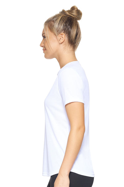 Expert Brand Retail Women's Pk MaX™ Crewneck Expert Tec Tee T-shirt White 2#color_white