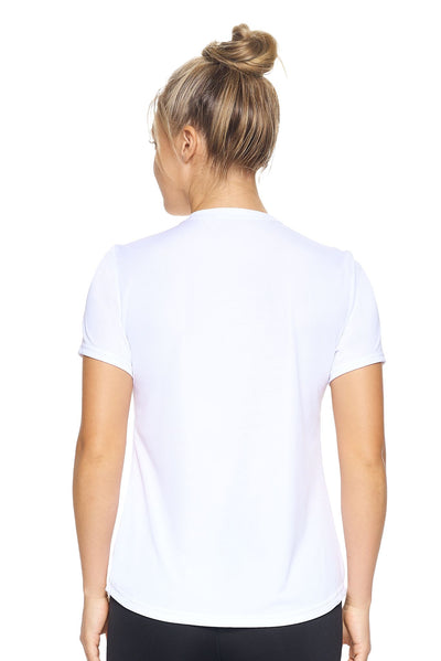 Expert Brand Retail Women's Pk MaX™ Crewneck Expert Tec Tee T-shirt White 3#color_white