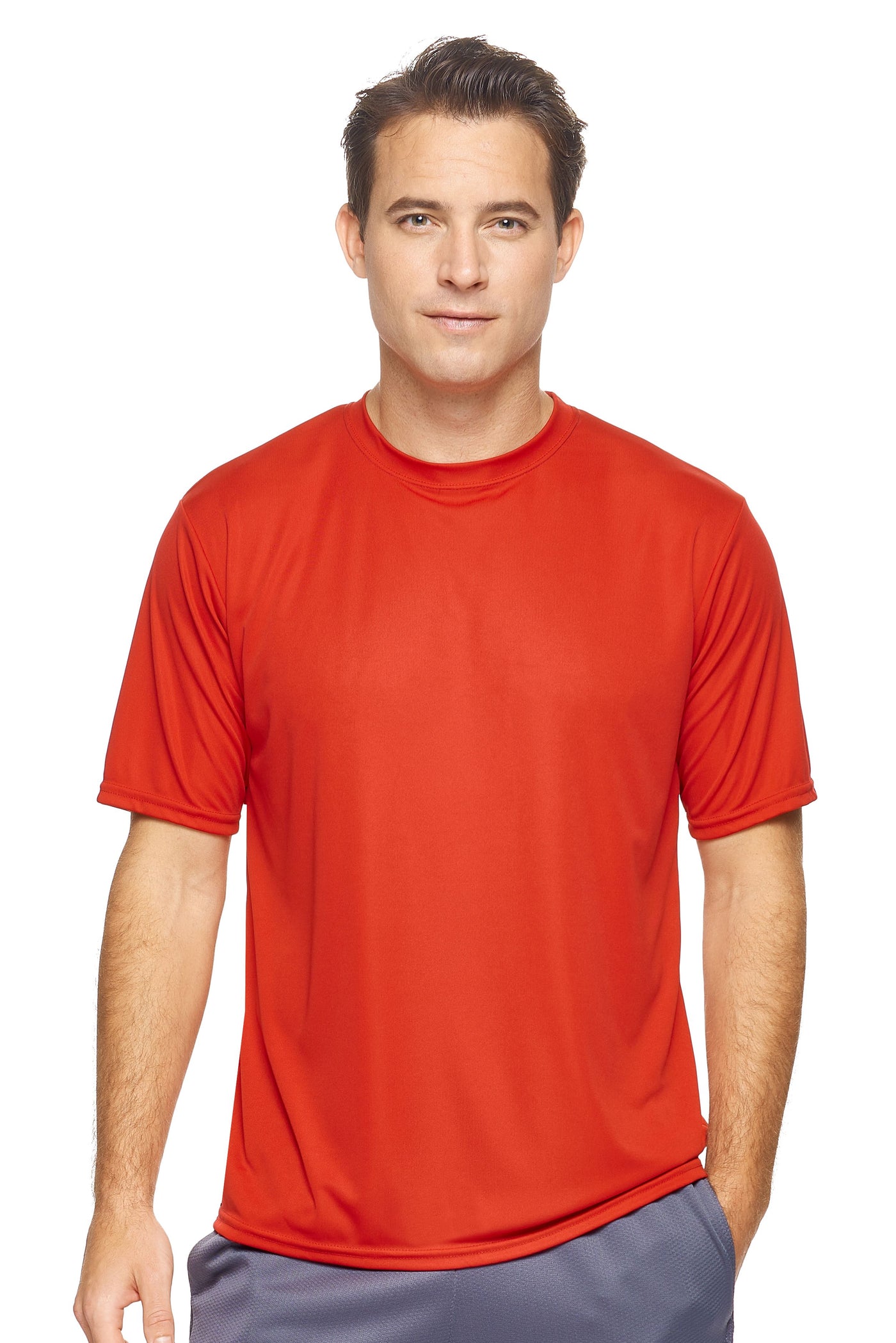 Expert Brand Retail Made in USA Men's Sportswear Activewear Running Long Sleeve Shirt Pk Max true red#color_true-red