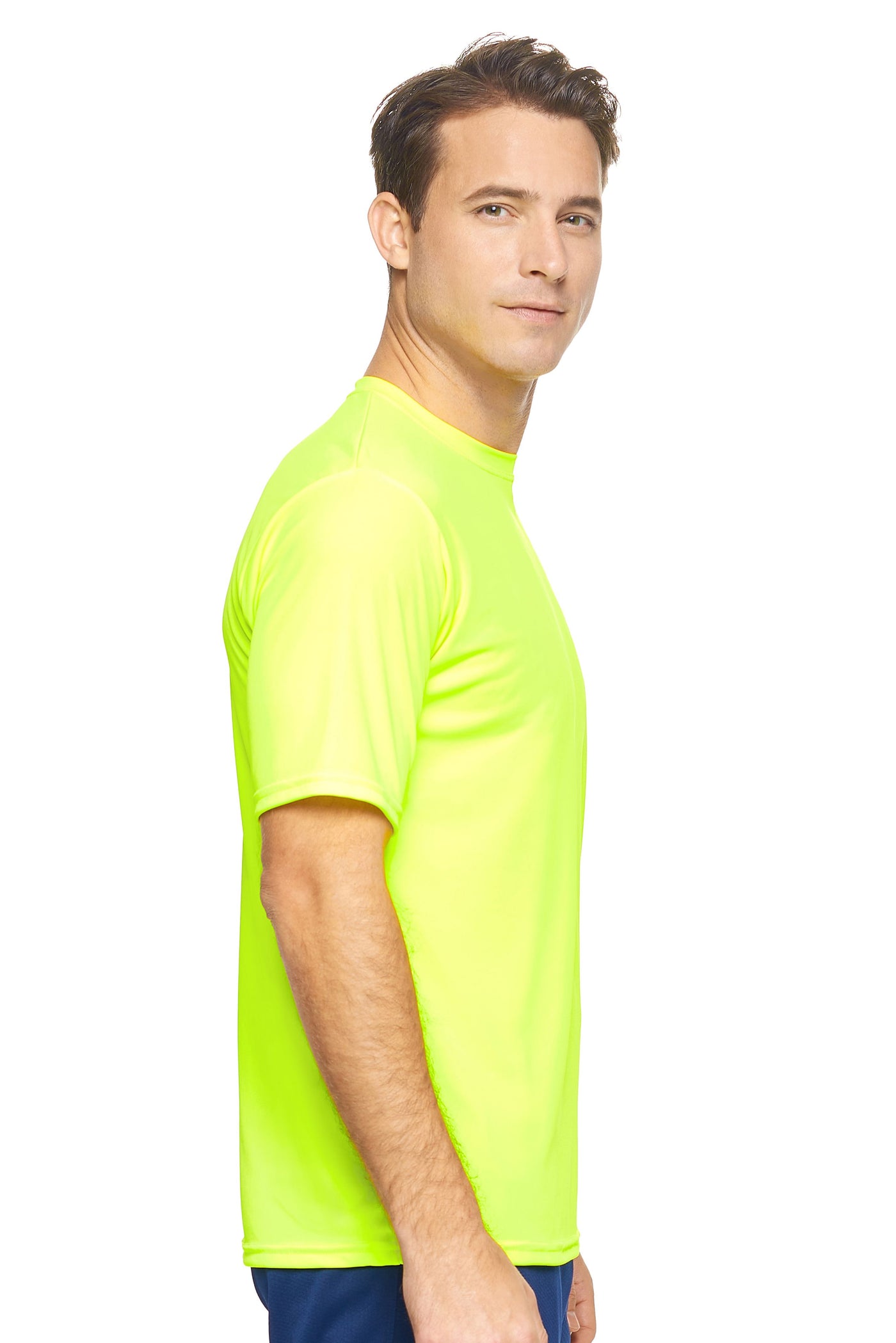 Expert Brand Retail Made in USA Men's Sportswear Activewear Running Long Sleeve Shirt Pk Max safety yellow 2#color_safety-yellow