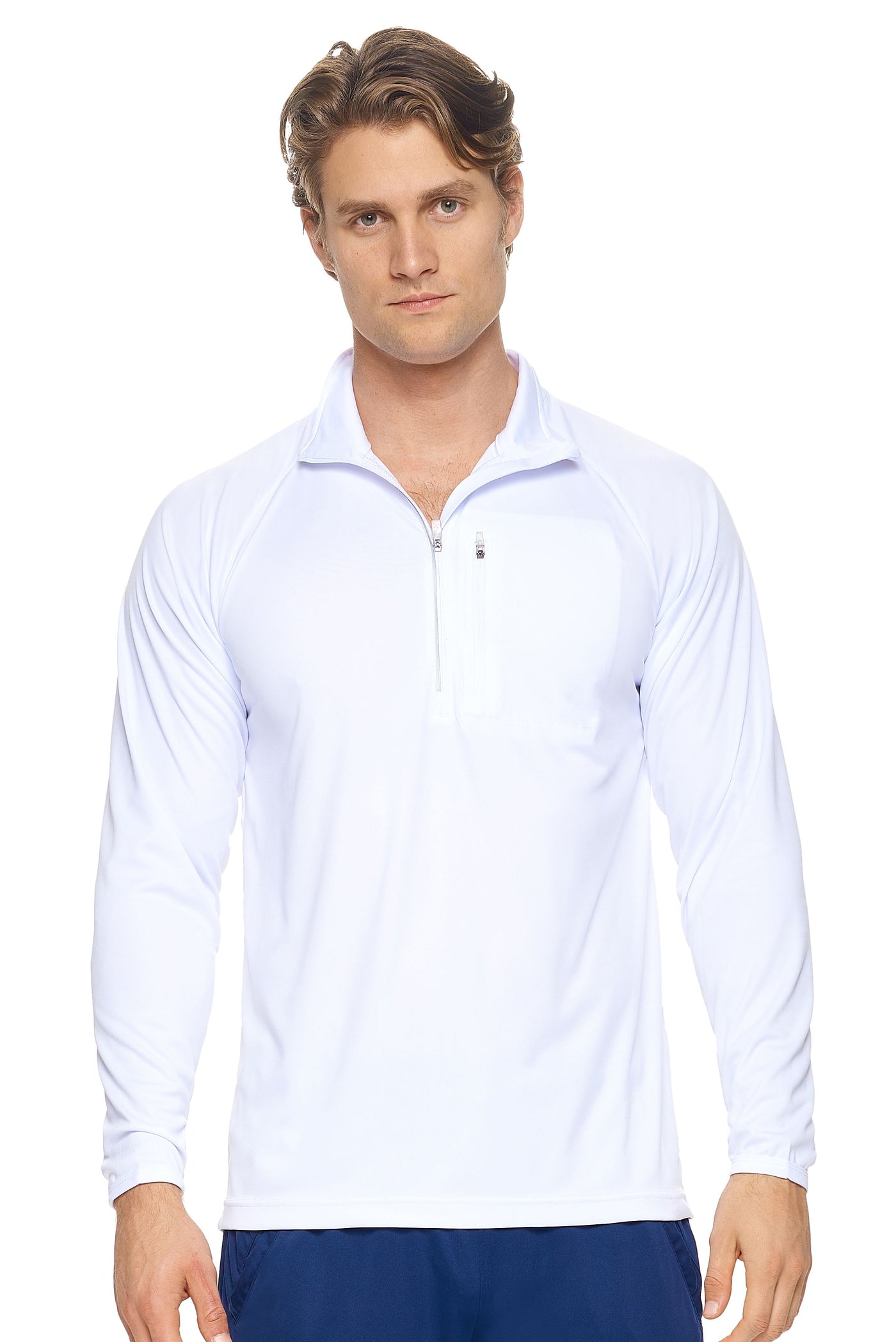 Expert Brand Men's pk MaX™ Half-Zip Run Away Top in White
