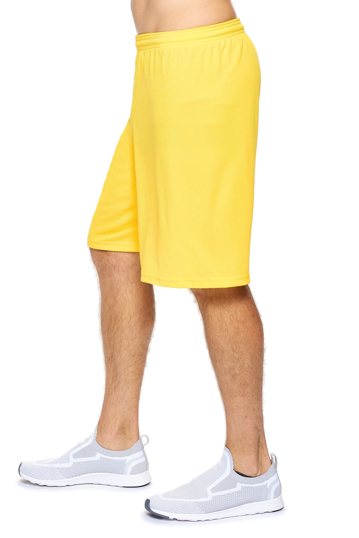 Expert Apparel Men's Oxymesh™ Training Shorts in Bright Yellow#color_bright-yellow