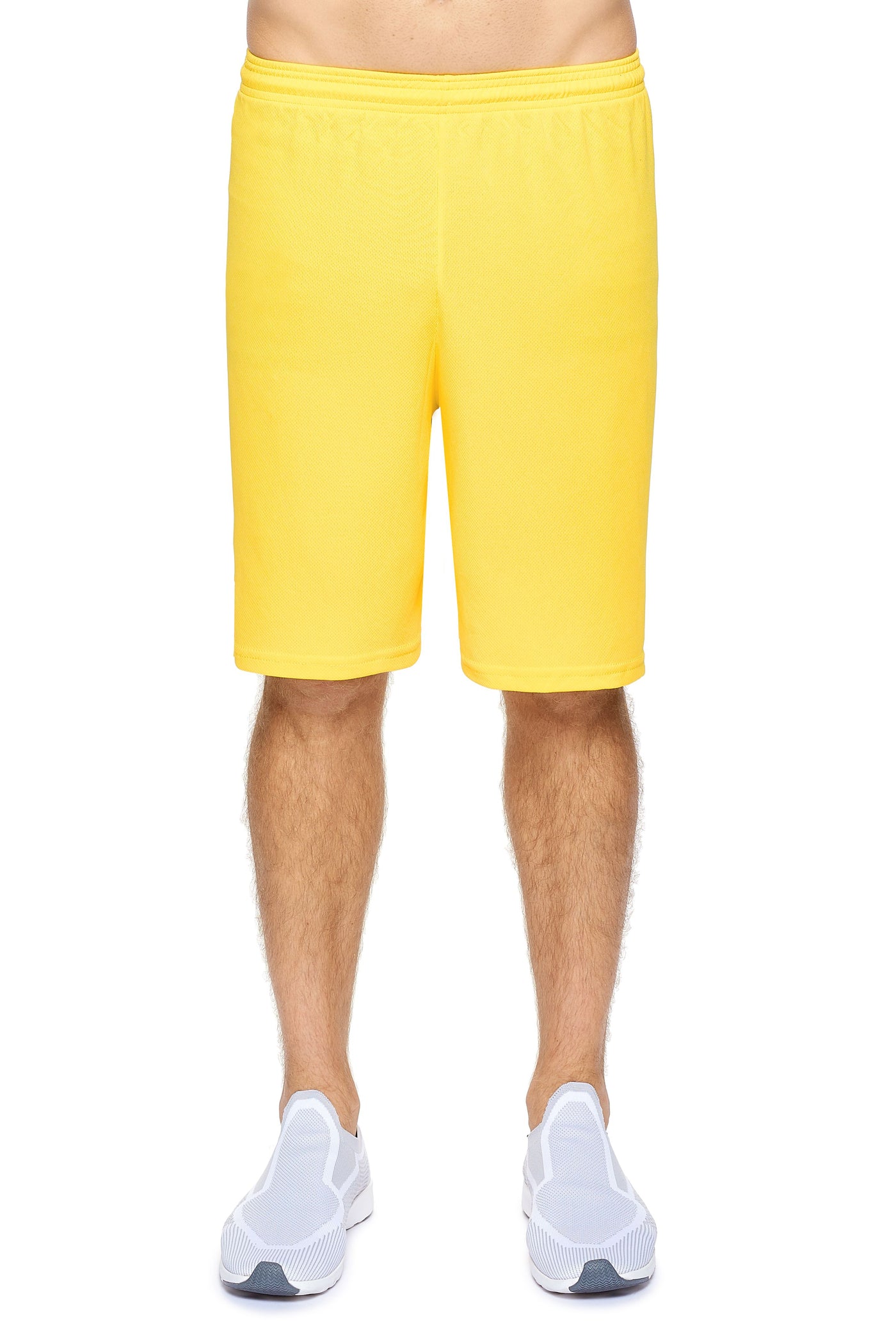 Expert Apparel Men's Oxymesh™ Training Shorts in Bright Yellow#color_bright-yellow