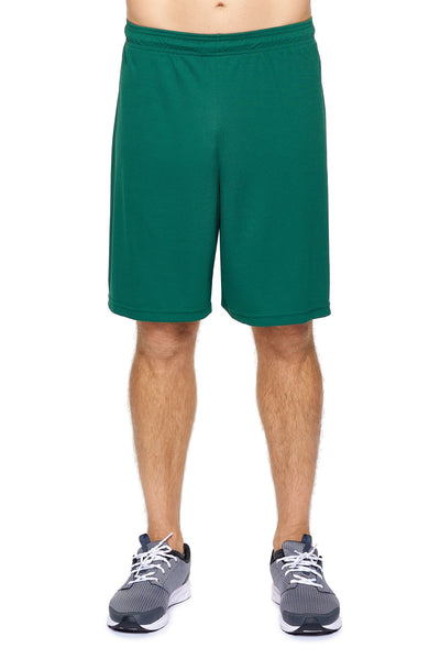 Expert Apparel Men's Oxymesh™ Training Shorts in Forest Green#color_forest-green
