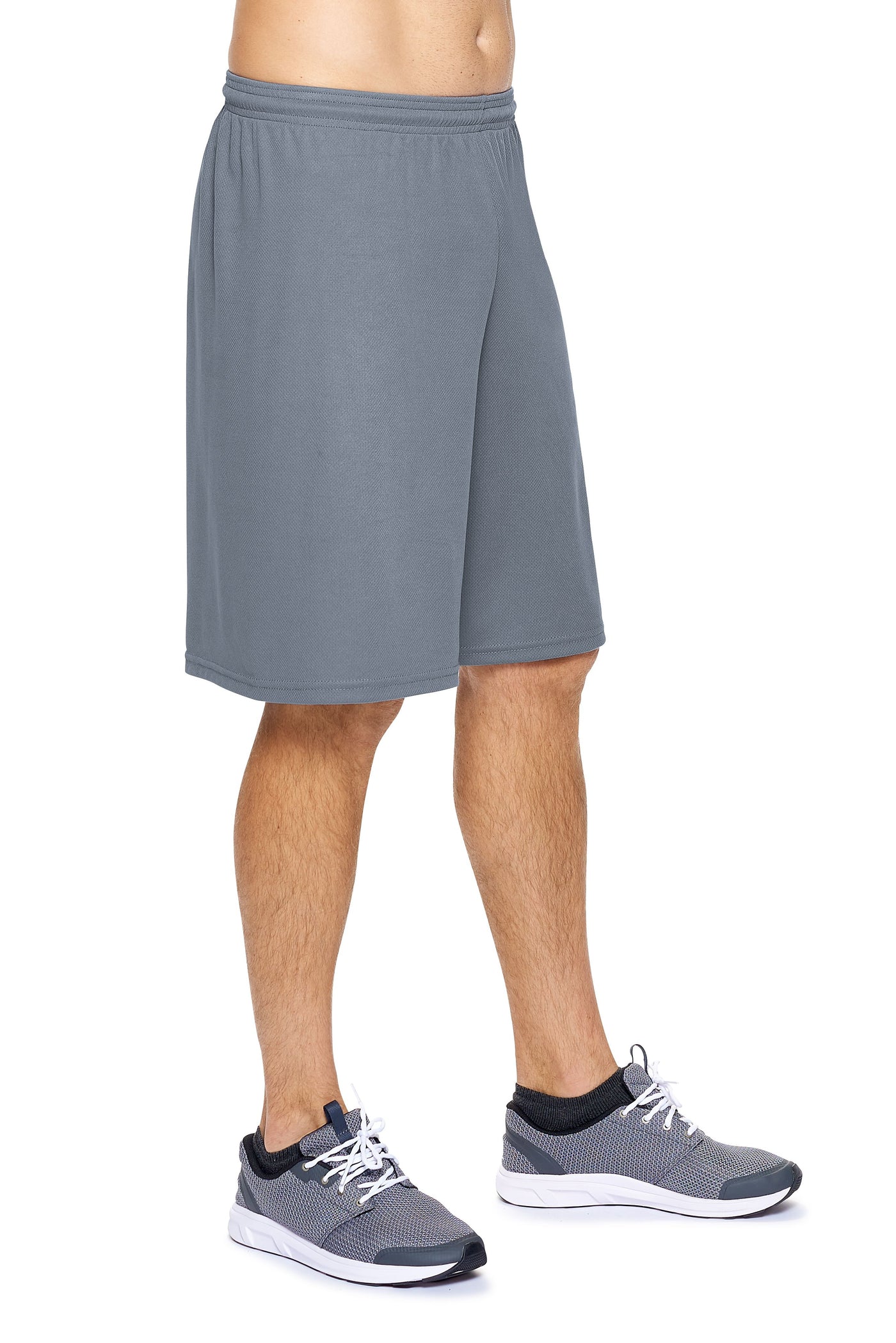 Expert Apparel Men's Oxymesh™ Training Shorts in Graphite#color_graphite