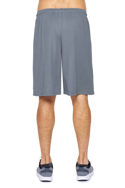 Expert Apparel Men's Oxymesh™ Training Shorts in Graphite Image 3#color_graphite