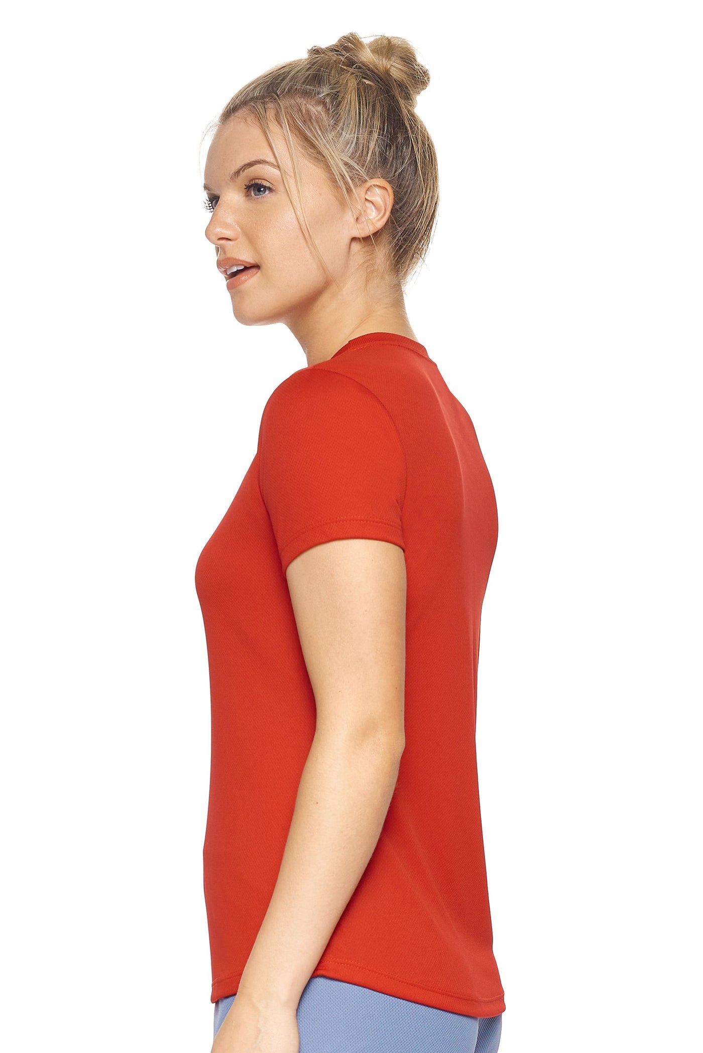 Expert Brand Retail Women's Activewear Sportswear Oxymesh Tec Tee T-shirt Made in USA red 2#color_red