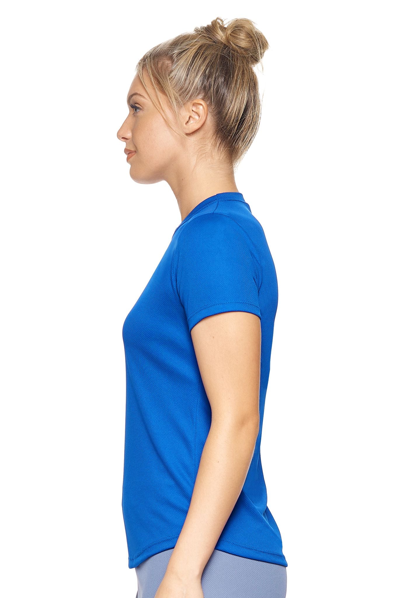 Expert Brand Retail Women's Activewear Sportswear Oxymesh Tec Tee T-shirt Made in USA royal blue 2#color_royal-blue