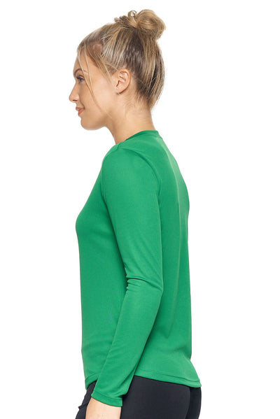 Oxymesh™ Long Sleeve Tec Tee 🇺🇸 - Expert Brand Apparel#color_kelly-green
