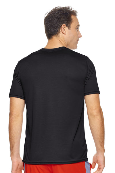 Expert Brand Retail Sportswear Made in USA Men's Oxymesh™ Crewneck Tec Tee black 3#color_black