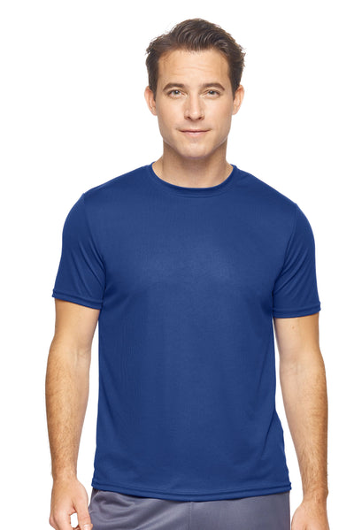 Expert Brand Retail Sportswear Made in USA Men's Oxymesh™ Crewneck Tec Tee navy blue#color_navy