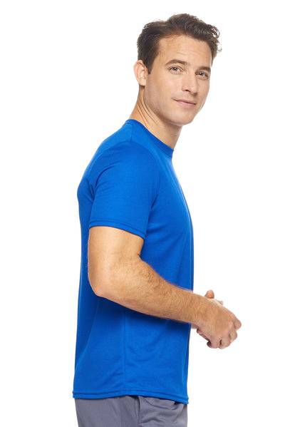 Expert Brand Retail Sportswear Made in USA Men's Oxymesh™ Crewneck Tec Tee royal blue 2#color_royal-blue