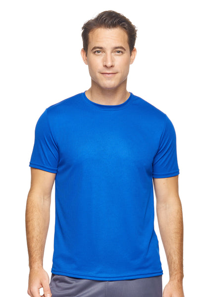Expert Brand Retail Sportswear Made in USA Men's Oxymesh™ Crewneck Tec Tee royal blue#color_royal-blue