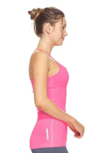 Expert Brand Retail Women's Sportswear Airstretch™ Extreme Racerback Tank hot-pink 2#color_hot-pink