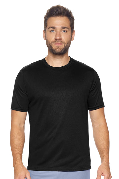 Expert Brand Men's Active Aesthetic Crewneck T-Shirt in Black#color_black