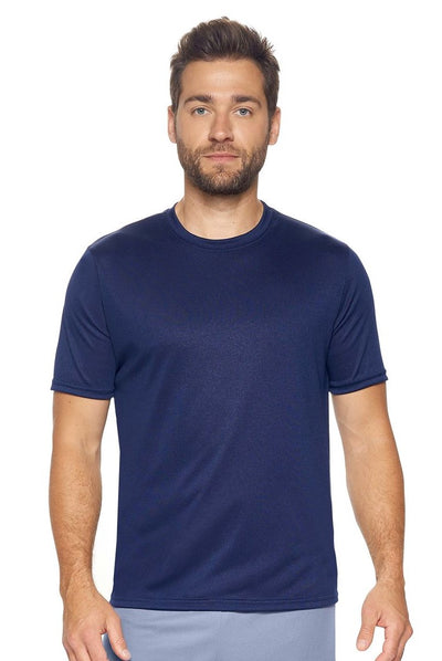 Expert Brand Men's Active Aesthetic Crewneck T-Shirt in Navy#color_navy