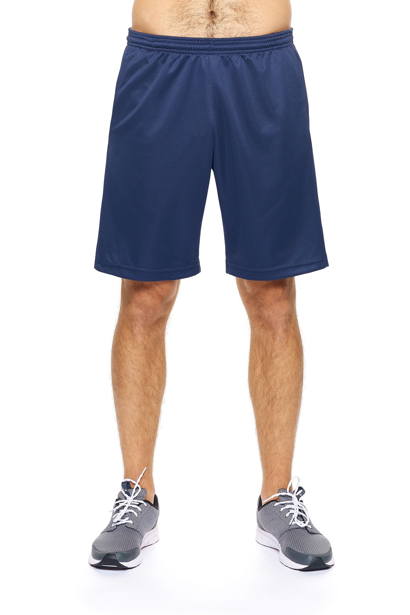 Expert Apparel Men's Active Sphere Shorts in Navy#color_navy