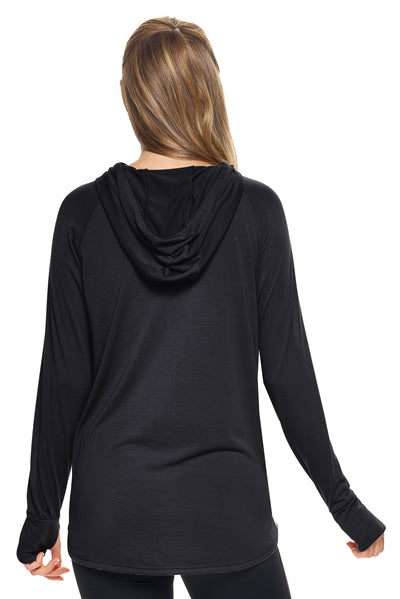 Expert Brand Retail Super Soft Eco-Friendly Performance Apparel Fashion Sportswear Women's Hoodie Long Sleeve Shirt Made in USA black 3#color_black