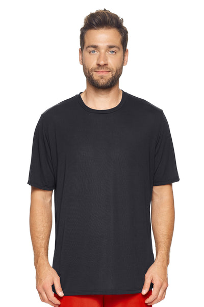 Expert Brand Retail Super Soft Eco-Friendly Performance Apparel Fashion Sportswear Men's Crewneck T-Shirt Made in USA black#color_black