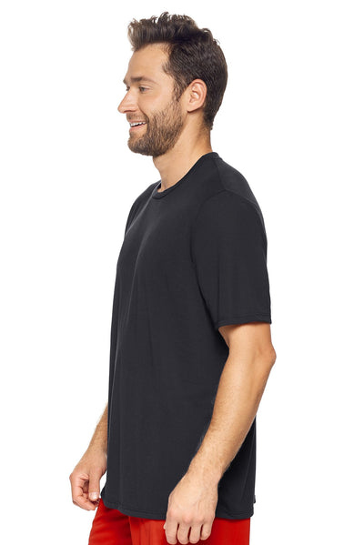 Expert Brand Retail Super Soft Eco-Friendly Performance Apparel Fashion Sportswear Men's Crewneck T-Shirt Made in USA black 2#color_black