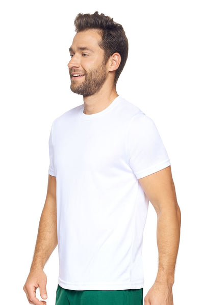 Expert Brand Retail Super Soft Eco-Friendly Performance Apparel Fashion Sportswear Men's Crewneck T-Shirt Made in USA white 2#color_white