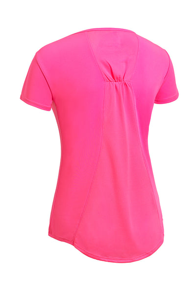 DriMax™ Angel Mesh Cinch Tee🇺🇸 - Expert Brand Apparel#color_hot-pink