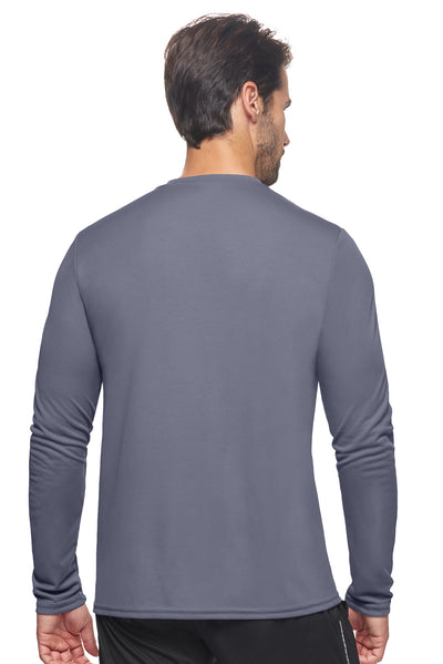 Expert Brand Retail Made in USA sportswear activewear long sleeve tec tee crewneck oxymesh graphite 4#color_graphite
