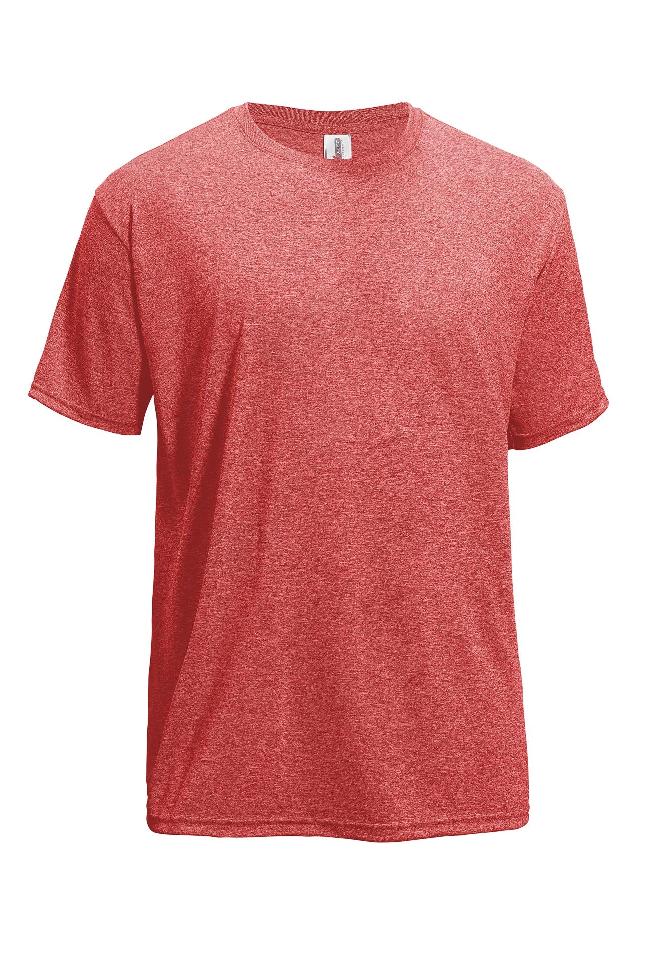 Expert Brand Retail Active Heather Tee in Red#color_heather-red