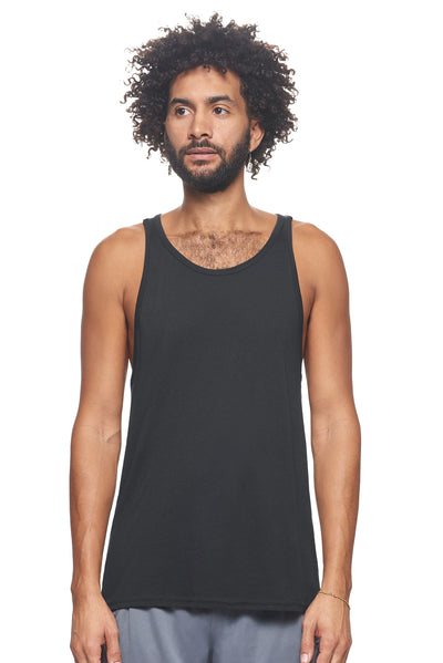 Expert Brand Retail Best Soft Eco-Friendly Modal Cotton Men's Tank Made in USA 2#color_black